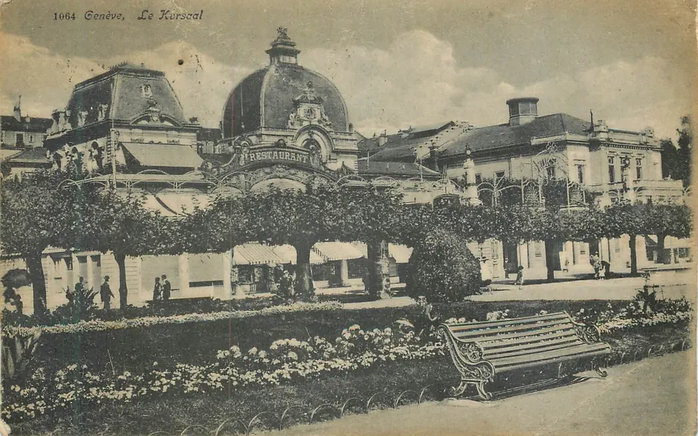 Genebra, O Kursaal — Restaurante — Editor Georges Deber, n° 1064 - Frente