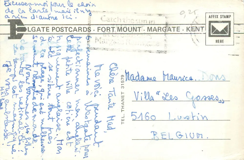 Sea Road e St. Mildred's Bay, Westgate, Kent — editor ET.4701 - Verso