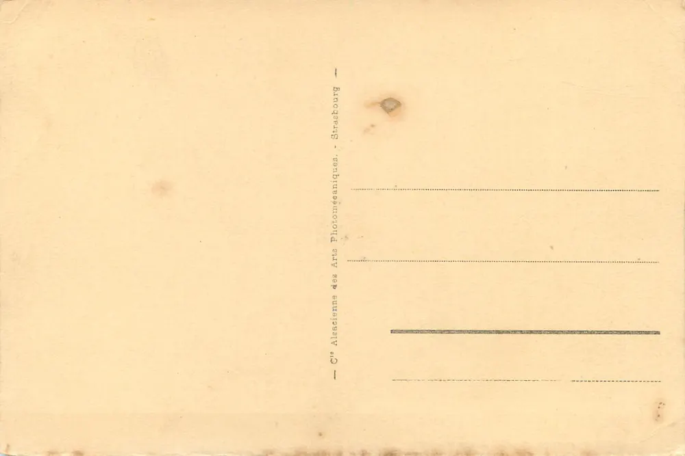 Strasbourg - Vista Geral — n°1 — Cie Alsaciennes des Arts Photomécaniques - Verso