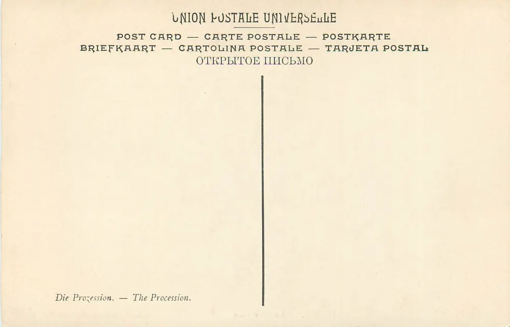 A Processão — L. SIMON — Museu do Luxemburgo, Paris - Verso