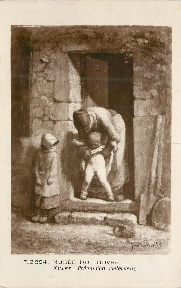 मातृत्व की सावधानी — लूव्र म्यूजियम — राष्ट्रीय म्यूजियम के संस्करण, संख्या T.2894 - आगे