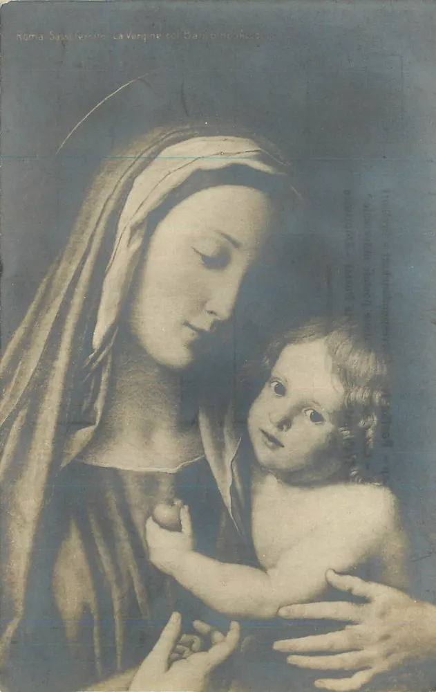 Roma Sassoternito - A Virgem com o Menino - Accademia di San Luca - Frente