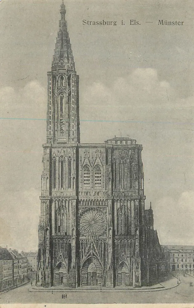 Estrasburgo i. Els. — Münster — Catedral Nossa Senhora - Frente