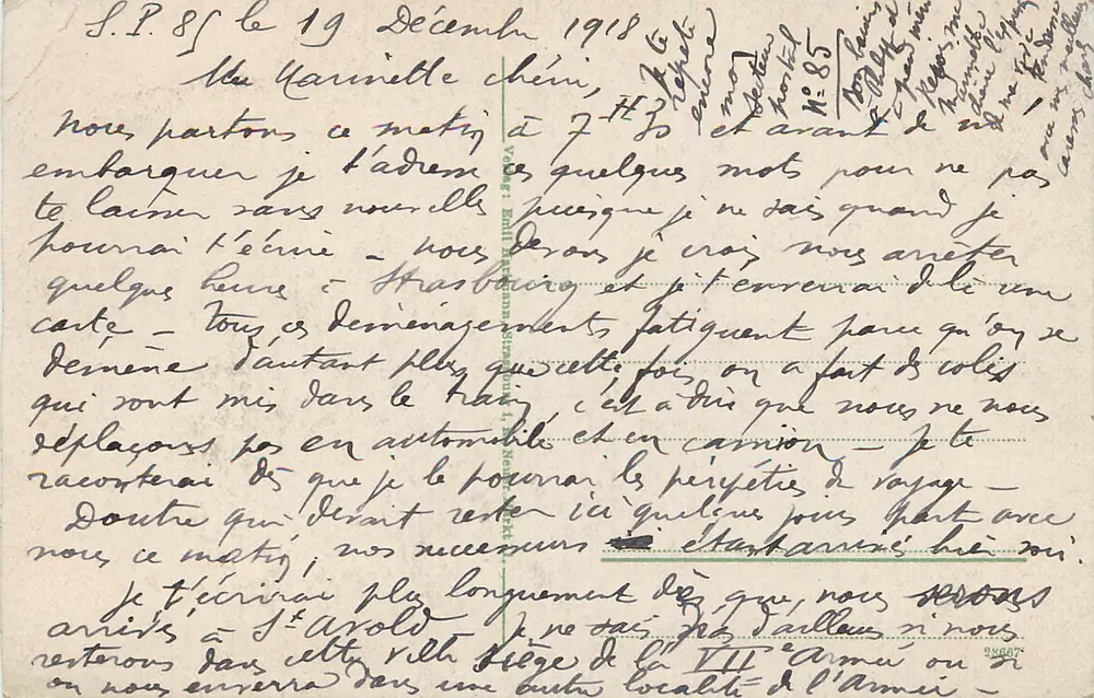 कोलमार i. B. Wesioierteil — पैनोरमा दृश्य चर्च और इमारतों के साथ — एडिटर अज्ञात, श्रृंखला संख्या अपठ्य - पीछे