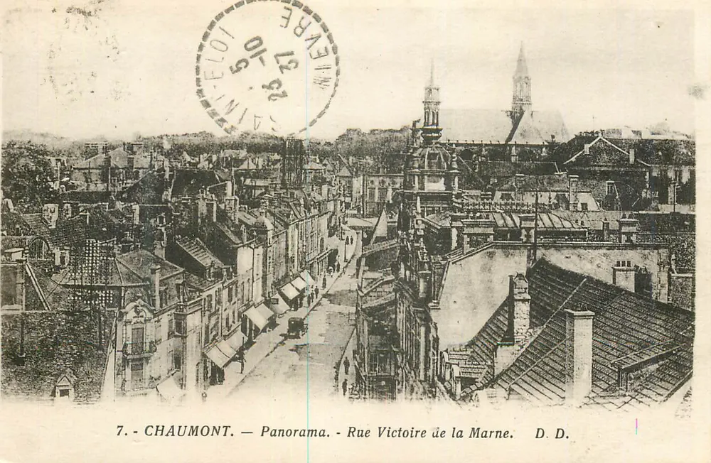 Chaumont — Panorama — Rue Victoire de la Marne — D.D. - Recto