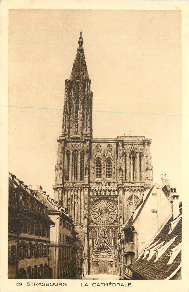 Estrasburgo — A Catedral — editor BRAUN & Cie, Mulhouse-Dornach - Frente