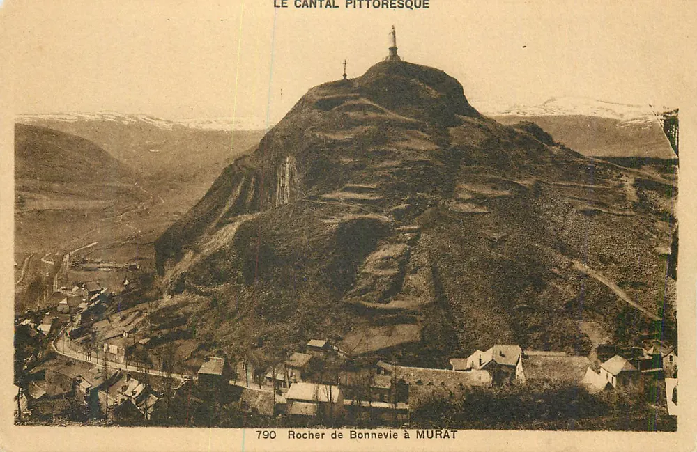 Rocher de Bonnevie à Murat — Le Cantal pittoresque — Éditions Malroux-Aurillac - Recto