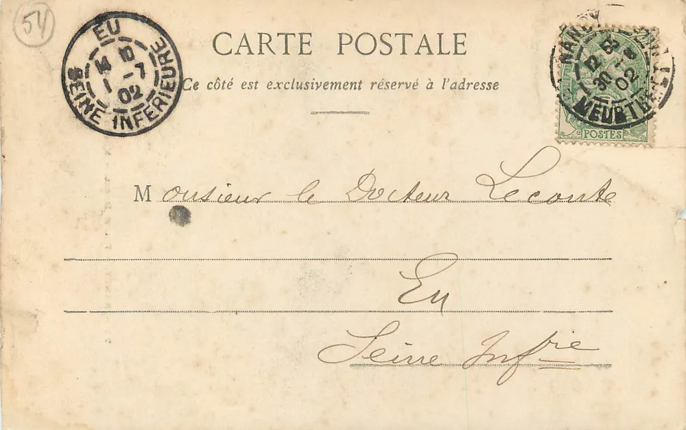 Nancy - Palácio Ducal - Museu Lorrain — Fototipia A. Bargaret et Cie, n°25 - Verso