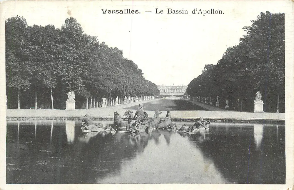 Versalles — El Bassin d'Apollon — Editor: Chocolat Droulers - Anverso