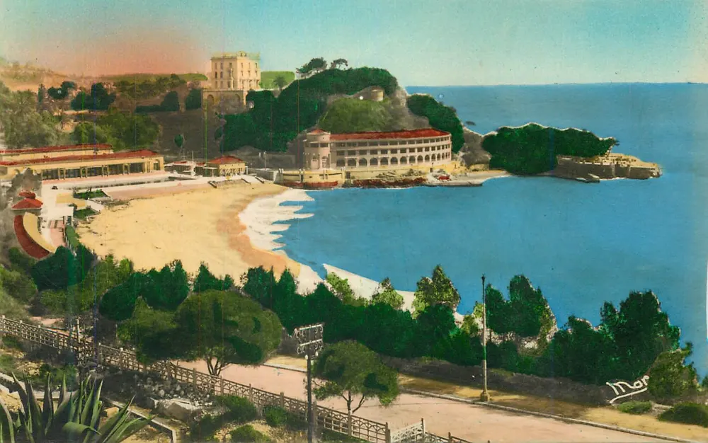 Monte-Carlo — Vista da praia e dos edifícios — Edições MAR, Nice - Frente