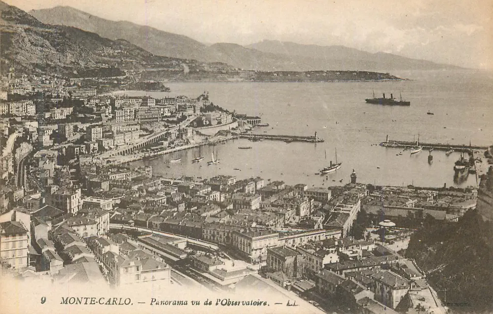 Monte-Carlo — Panorama visto do Observatório — LEVY Frères, Paris - Frente
