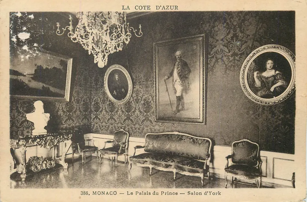 Mônaco — O Palácio do Príncipe — Sala de York — Editor Munier, Nice - Frente