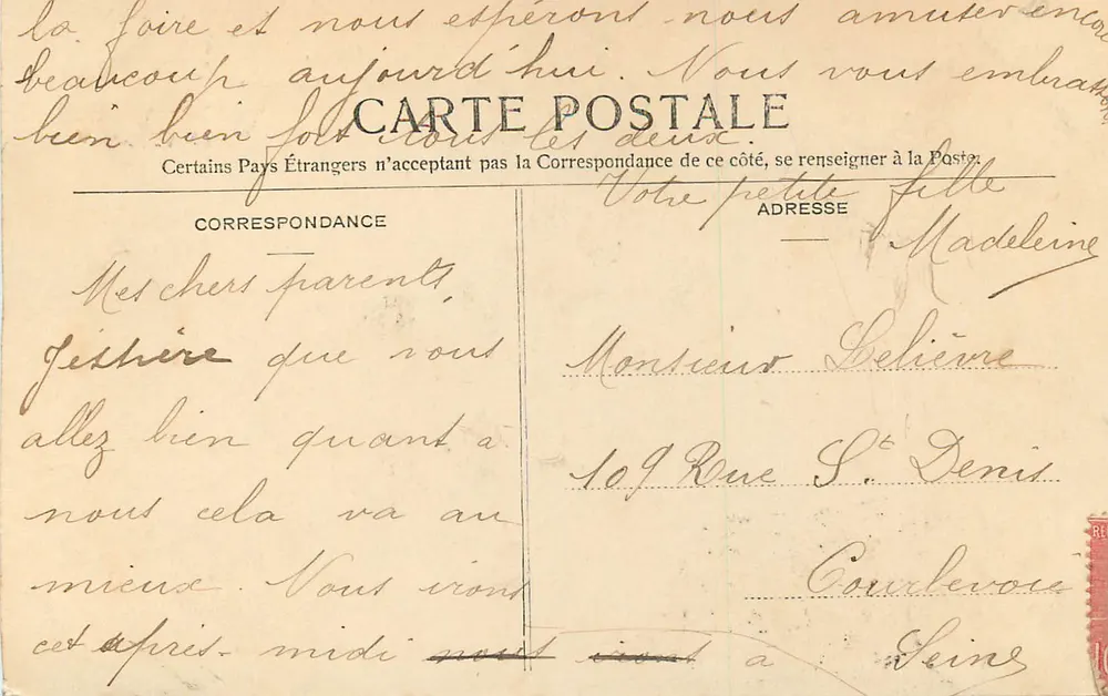 Sens. Fortificação Galo-Romana — Edição das Novas Galerias, Sens - Verso