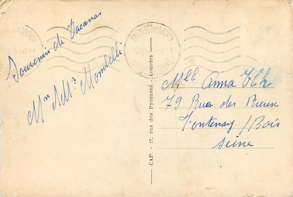 Luchon — O Parque dos Termas — CAP, n°150 - Verso
