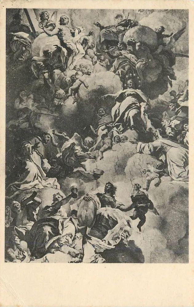 Basilique de S. Domenico Maggiore — détails d'un fresque de Solimena — édition réservée de la basilique, Milan IV - Recto