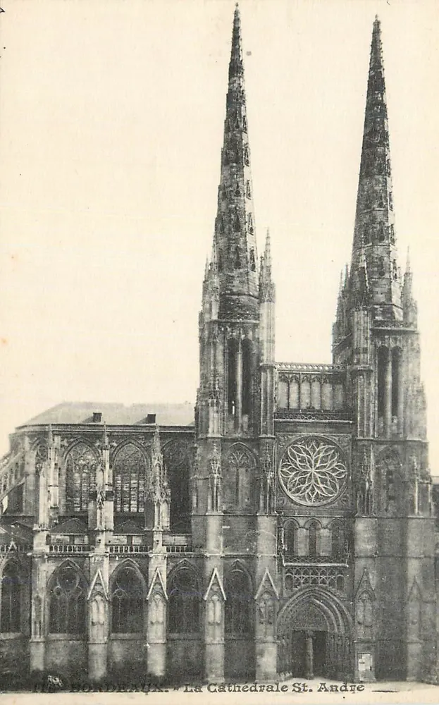 Bordeaux — A Catedral São André — Editor: M. Bordemou - Frente