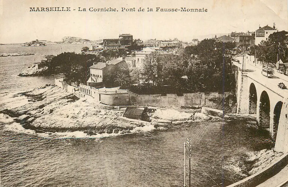 Marseille - Die Corniche. Brücke der Falschen Münze - Vorderseite