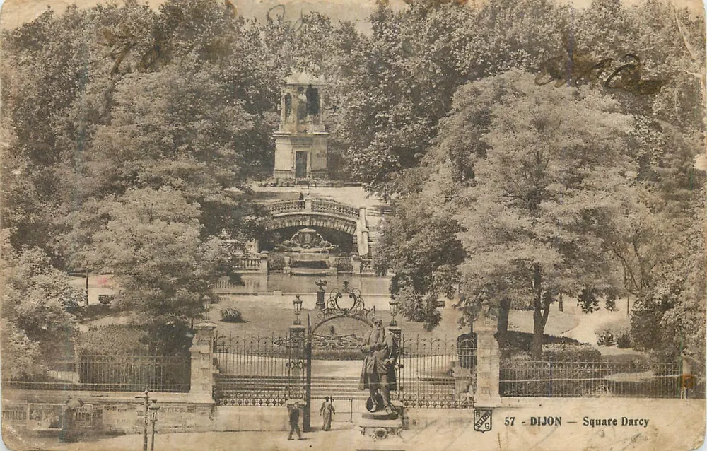 Dijon — Praça Darcy — editor R. Bérenger, n° 57 - Frente
