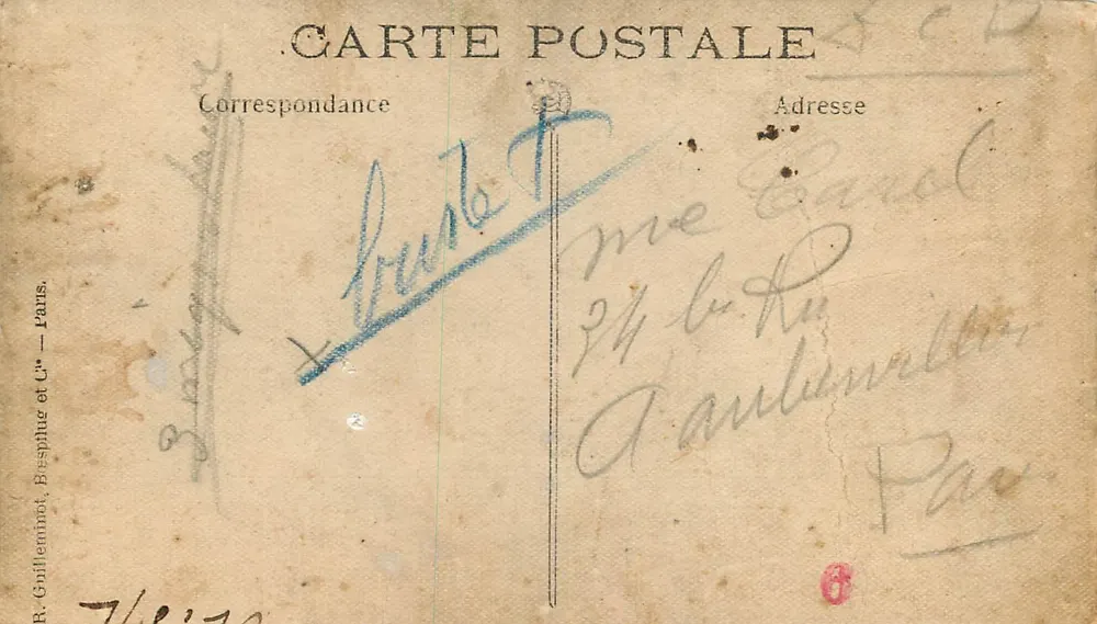 Família — 1947 — R. Guillerminot, Bespilug e Cie — Paris - Verso