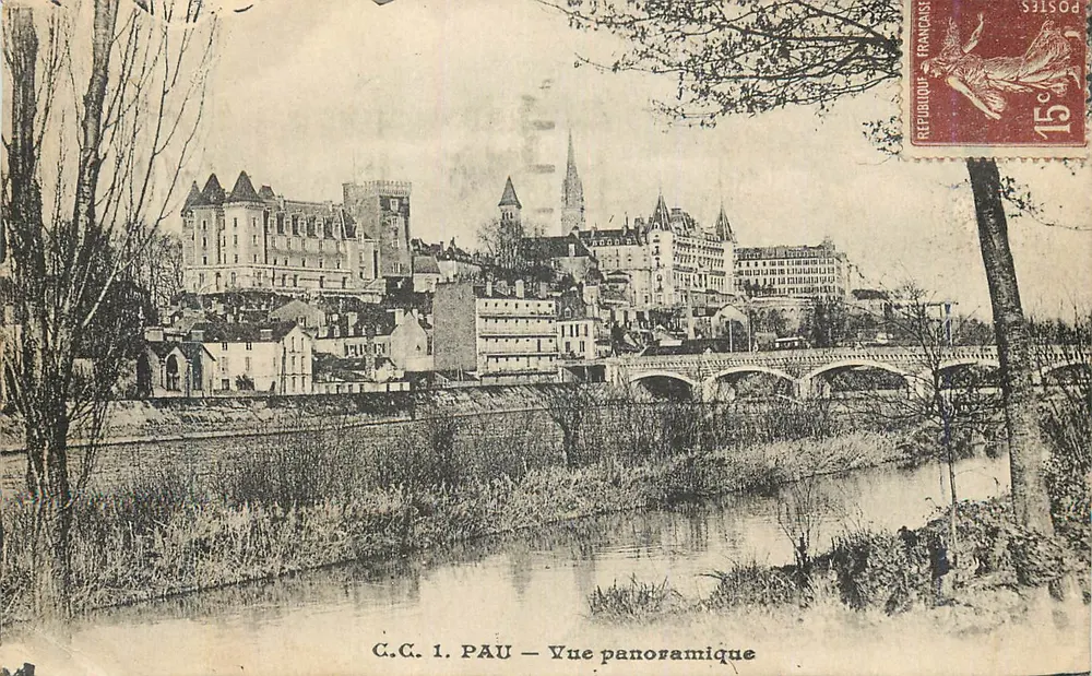Pau — Widok panoramiczny — C.C. 1. Carruche, wydawca - Awers