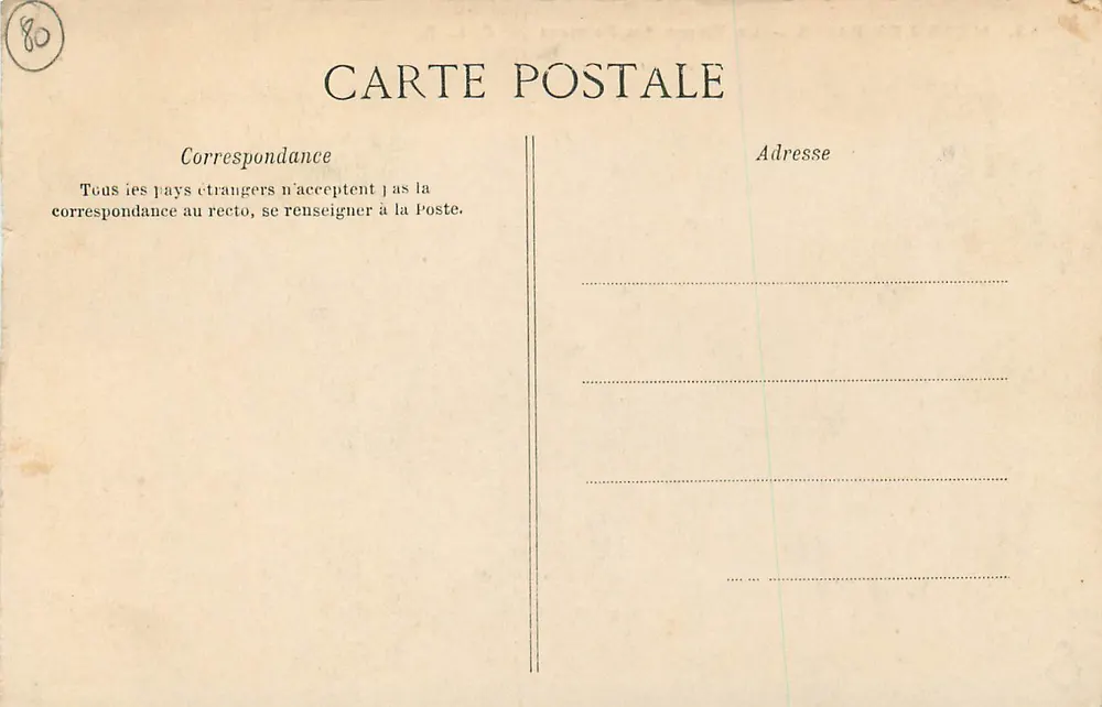 MERS-LES-BAINS — La Vierge des Falaises — C. L. C. - Verso