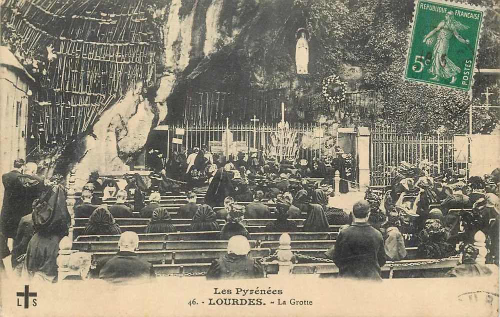 Lourdes — A Gruta — Os Pirineus — editor LTS n°46 - Frente