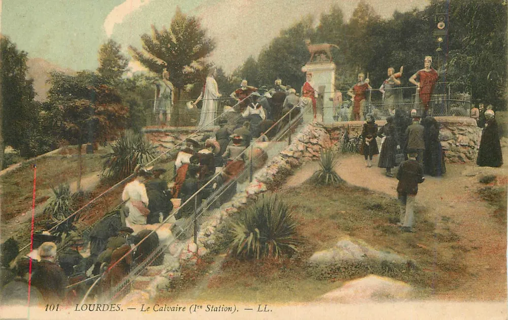 Lourdes — O Calvário (1ª Estação) — LL. - Frente