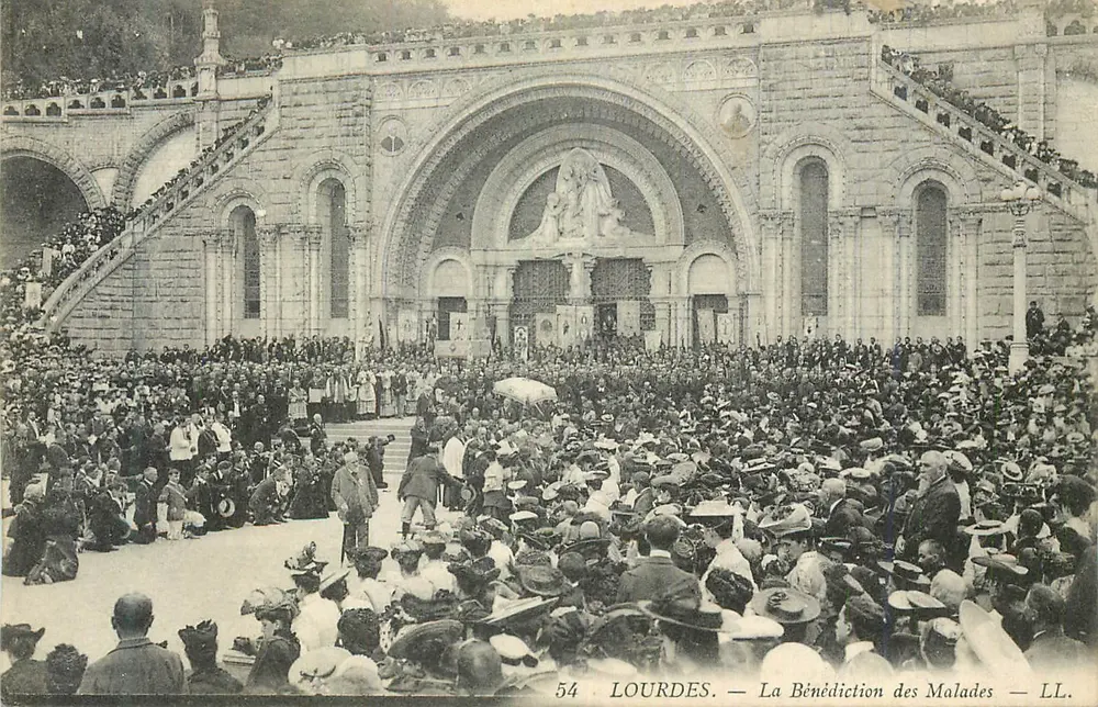 Lourdes — A Bênção dos Doentes — LL. n°54 - Frente