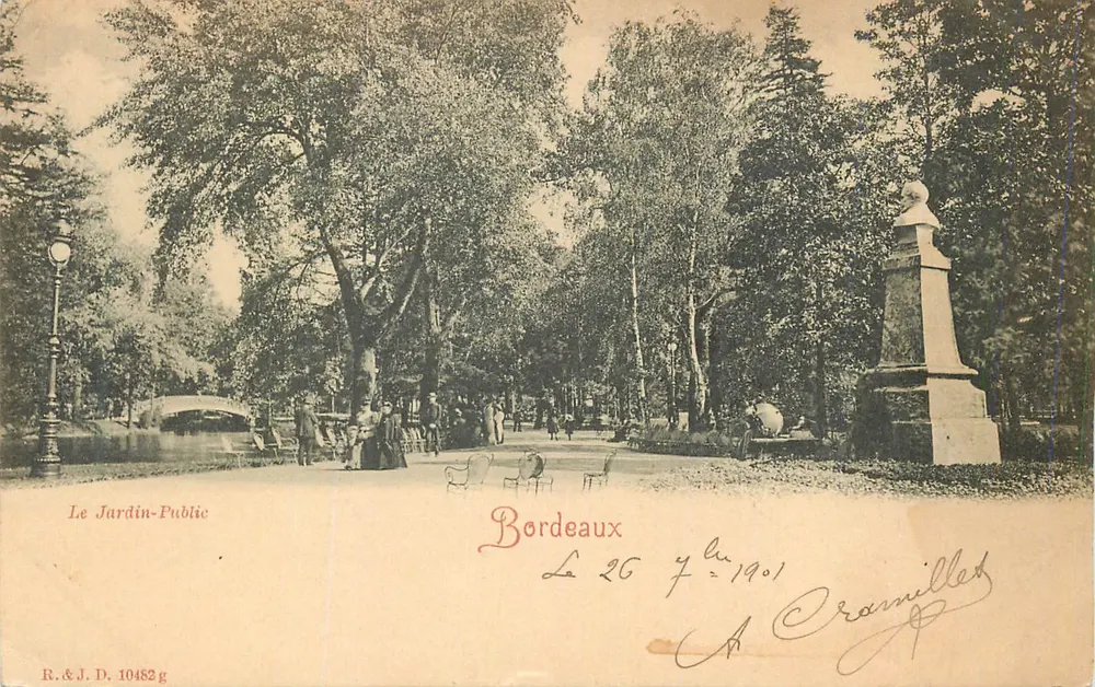 O Jardim Público — Bordeaux — R.&J. D. 10452 g - Frente