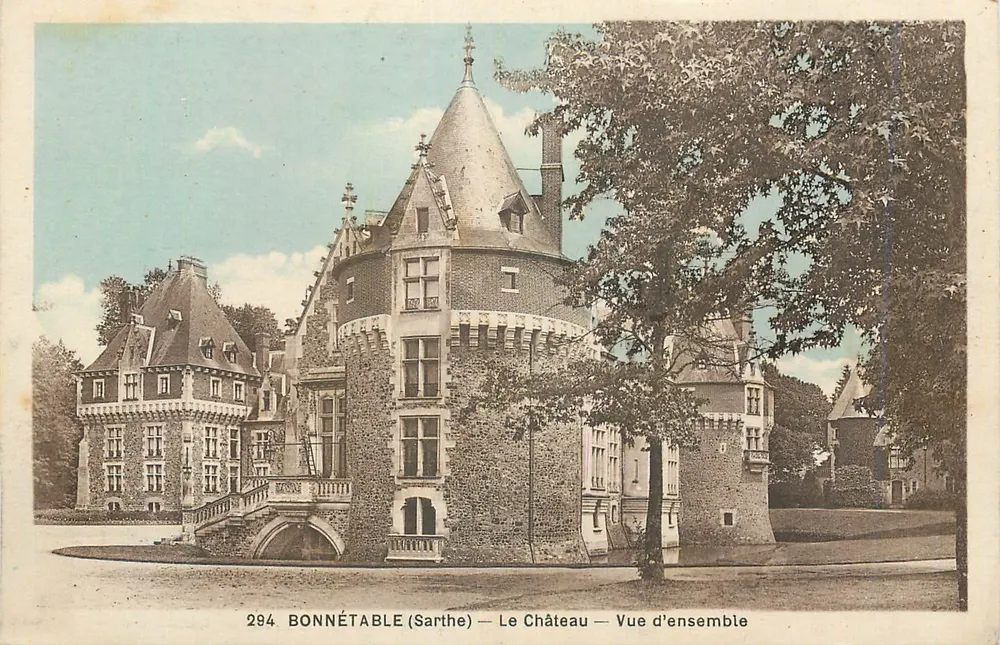 Bonnétale (Sarthe) — O Castelo — Vista geral — n°294 - Frente