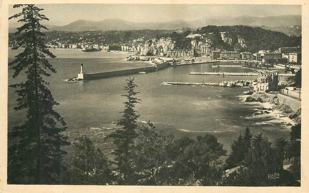 Nice — Vue panoramique depuis le Mont Boron — Collection Rella 'La Côte d'Azur' - Recto