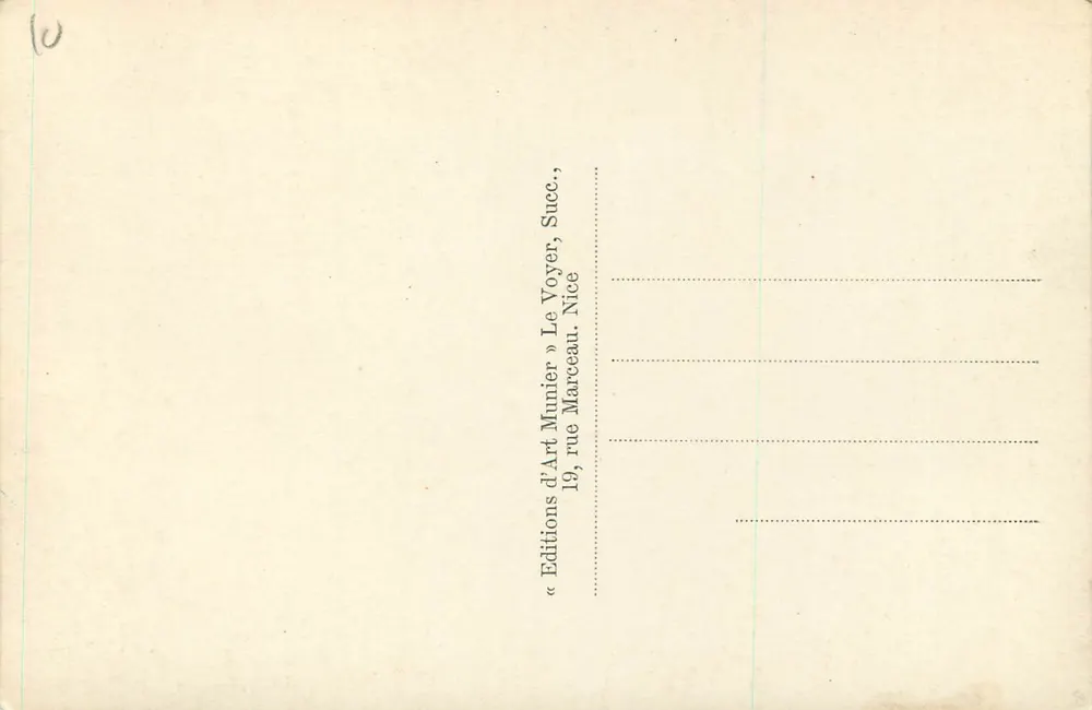 Nice — Kaskada zamkowa — Munier, n° 135 - Rewers