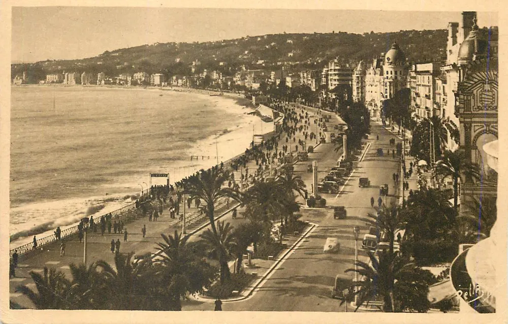 Nice — A Promenade dos Ingleses — Editor NELLA, n°77 - Frente