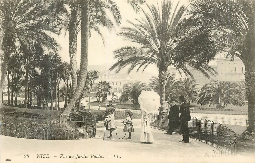 Nice — Vista no Jardim Público — LL. n° 98 - Frente