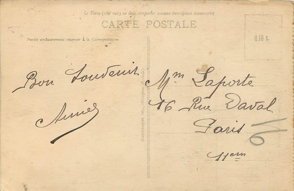Clermont-Ferrand — A Nova Prefeitura — G. D'O. n°1197 - Verso