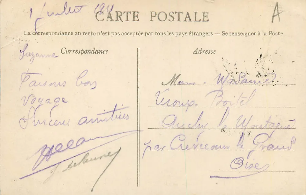 Chartres - A Prefeitura — Coleção AD - Verso