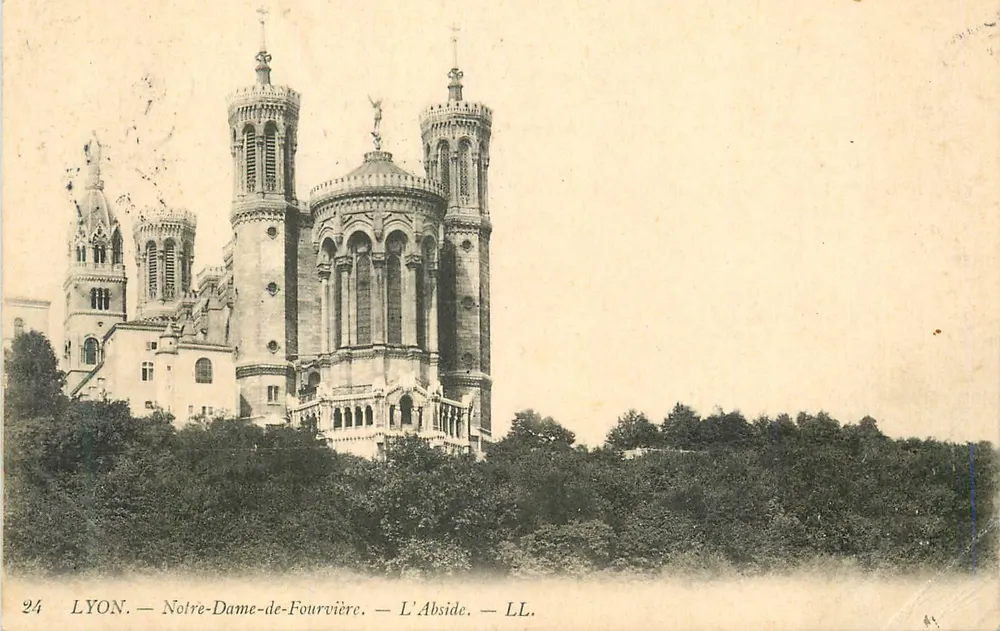 LYON — Nossa Senhora de Fourvière — A Abside — LL. - Frente