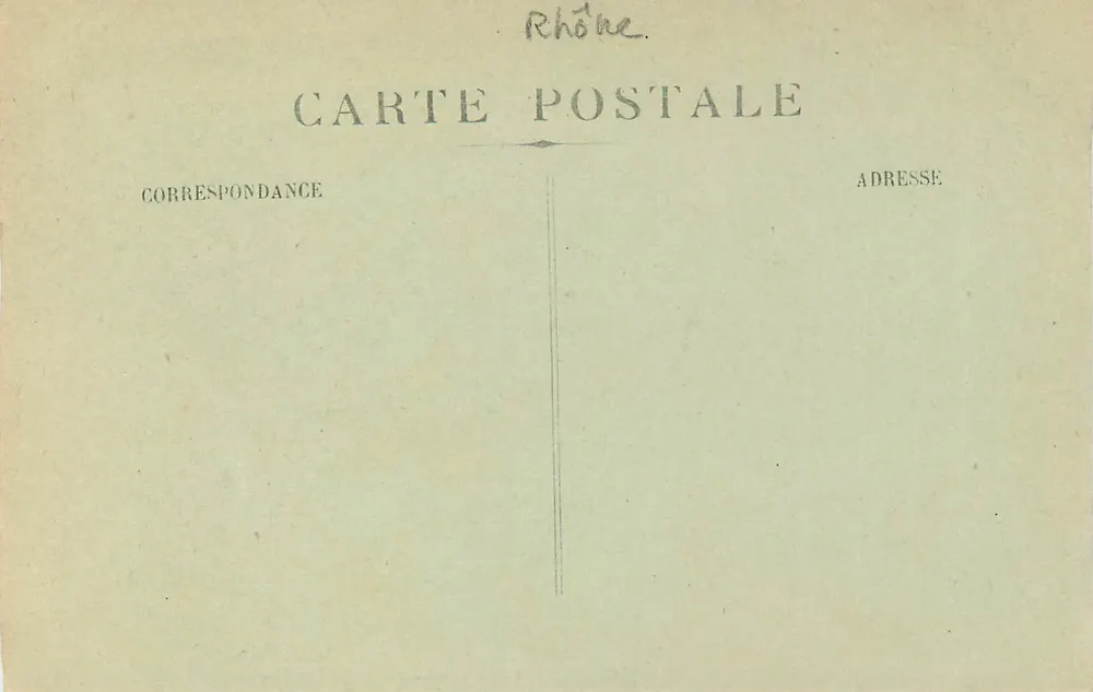 LYON - Panoramic View of the Center of Lyon — publisher AD, no. 47 - Back
