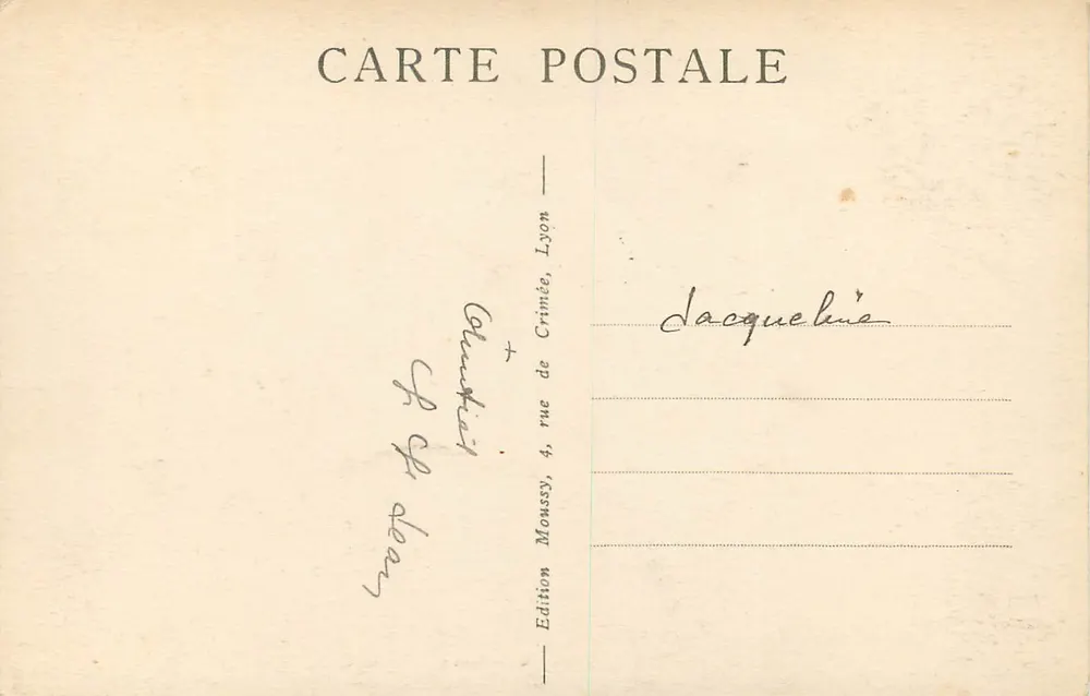 Fachada de Fourvière — Lyon — Lyon Artistique, M. 121 - Verso