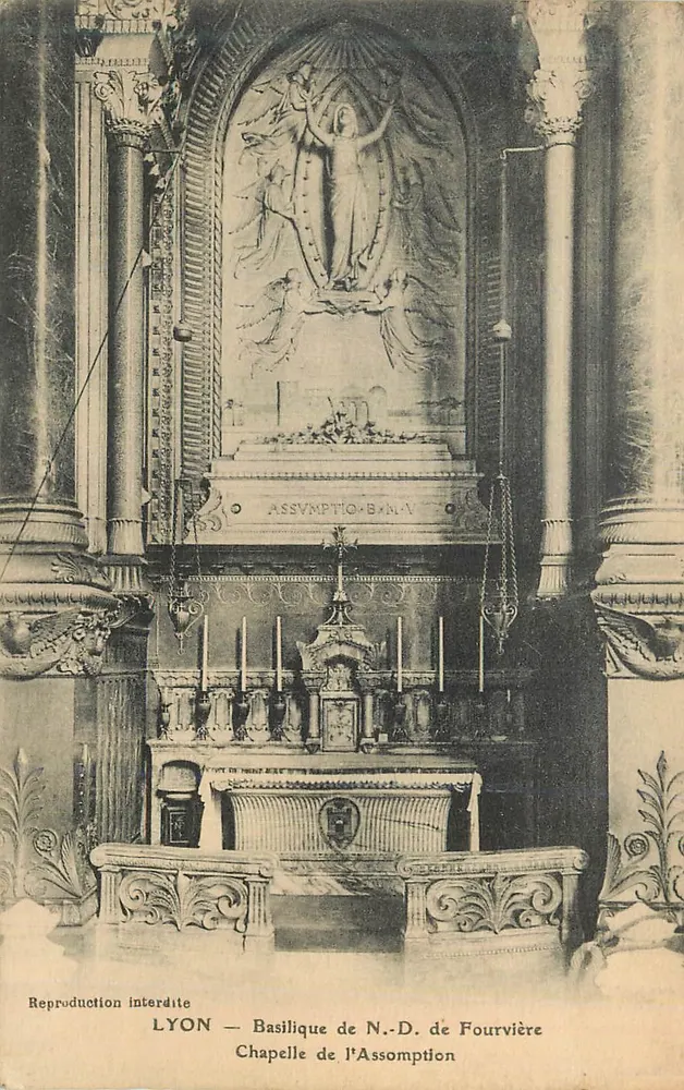 LYON — Basílica de Nossa Senhora de Fourvière — Capela da Assunção - Frente