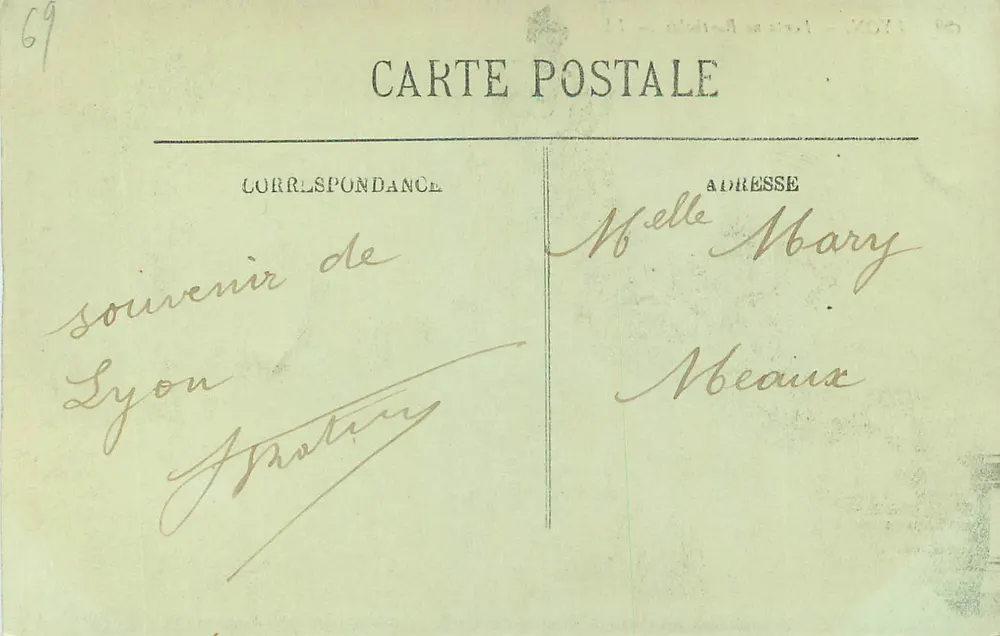 LYON — Fontaine Bartholdi — LL. — N° 29 - Verso