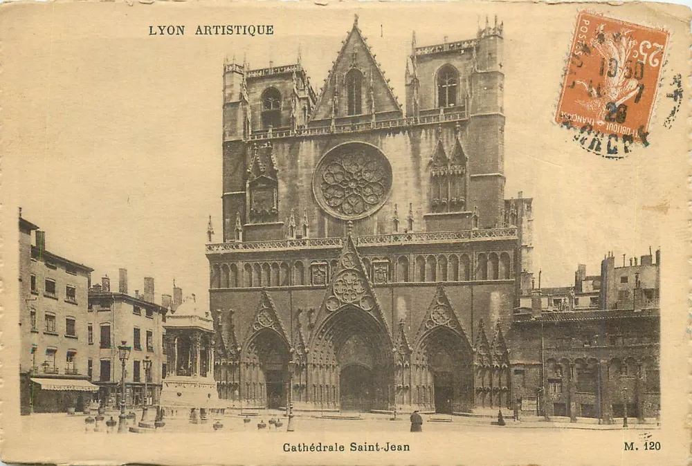 Cathédrale Saint-Jean — Lyon — Éditeur Lyon Artistique, n° M. 120 - Recto