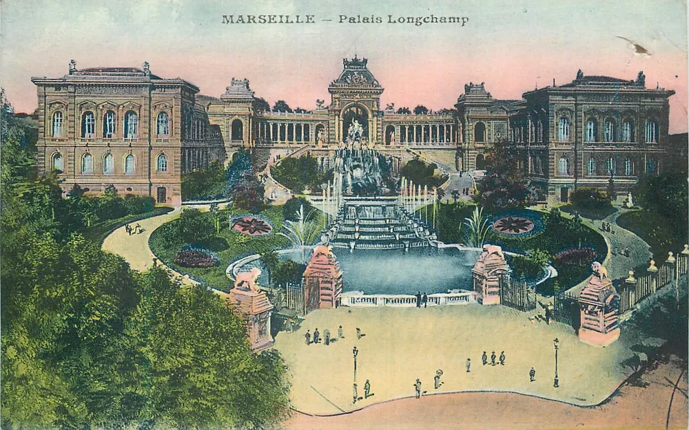 Marselha — Palácio Longchamp — Jardim zoológico - Frente