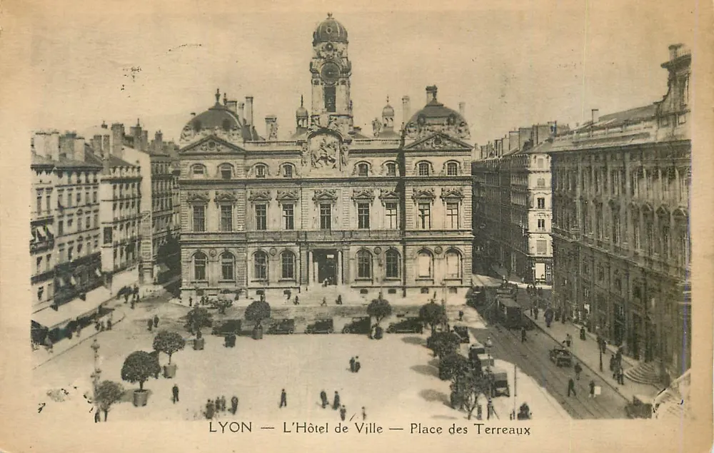 LYON — Das Rathaus — Place des Terreaux — Phototype - Vorderseite