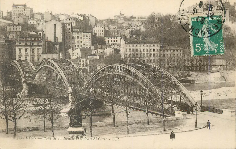 LYON — Ponte da Bonde e Coteau St-Clair — E.R. - Frente