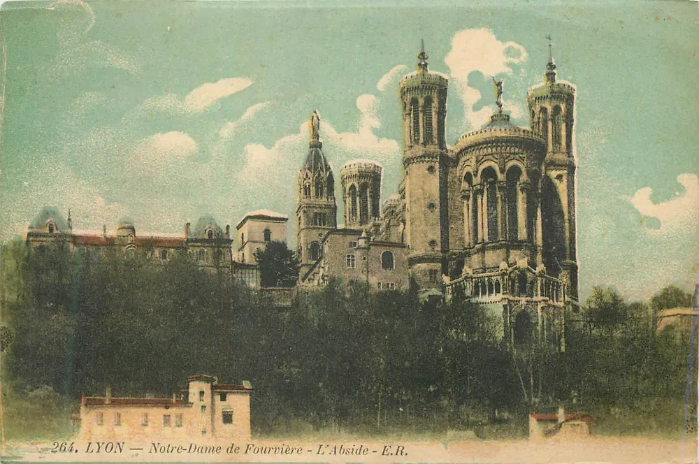 LYON — Nossa Senhora de Fourvière — A Abside — E.R. - Frente