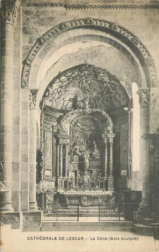 Cathédrale de Lescar — La Cène (Bois sculpté) - Recto