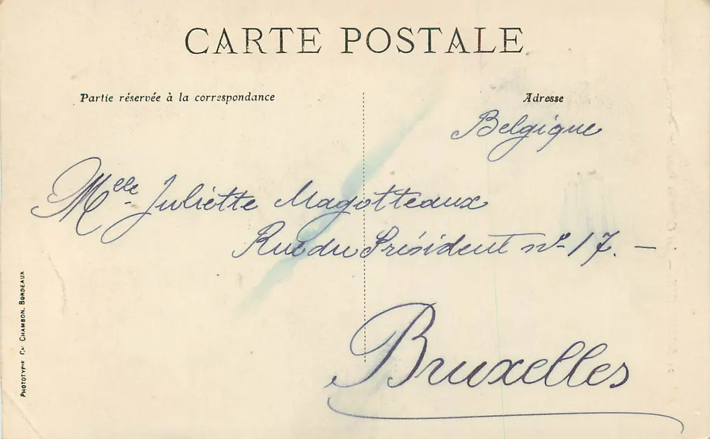 Bordeaux — As Colunas Rostrais — C. B. - Verso
