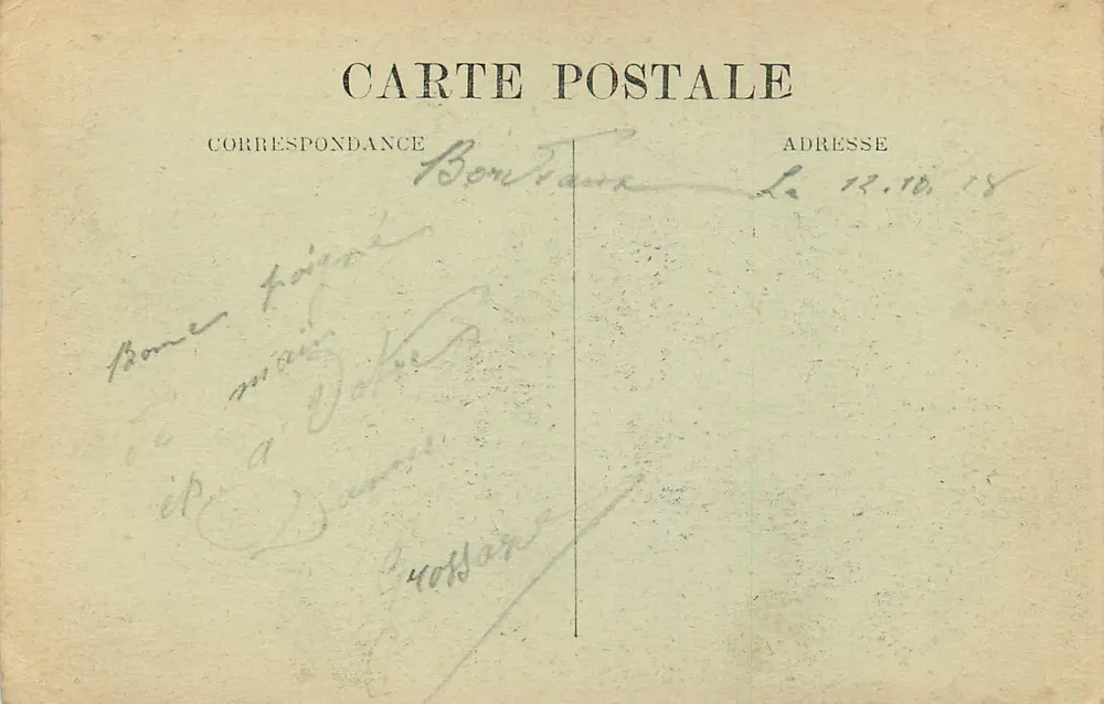 Bordeaux — Praça da Bolsa e a Baía — A.H. 56 - Verso