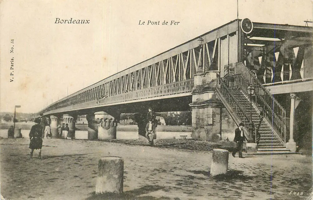 Bordeaux — Most Żelazny — V.P. Paris. Nr 51 - Awers